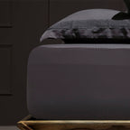 Κατωσέντονο με Λάστιχο Hauz Vegan Silk 200X200+40 Grey